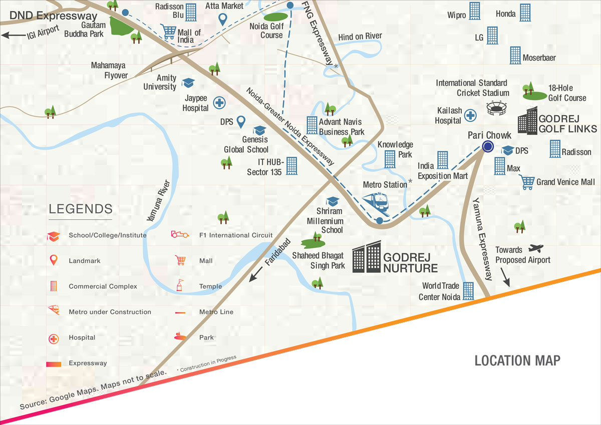Godrej Nurture Location Map